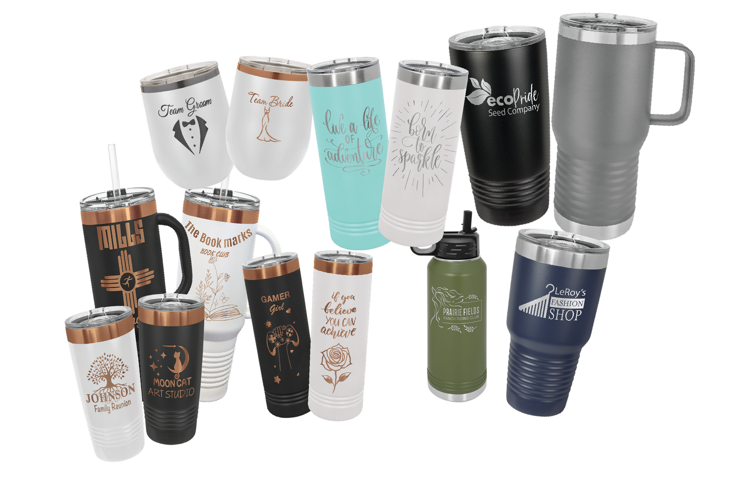 Stainless Tumblers & Drinkware