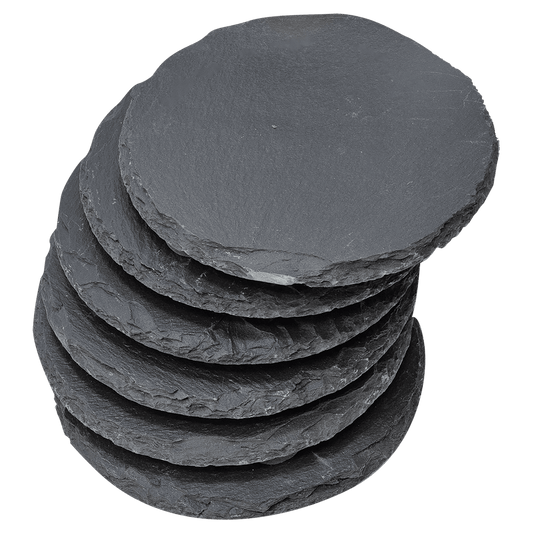 4" Round Slate Coaster -  Case of 96